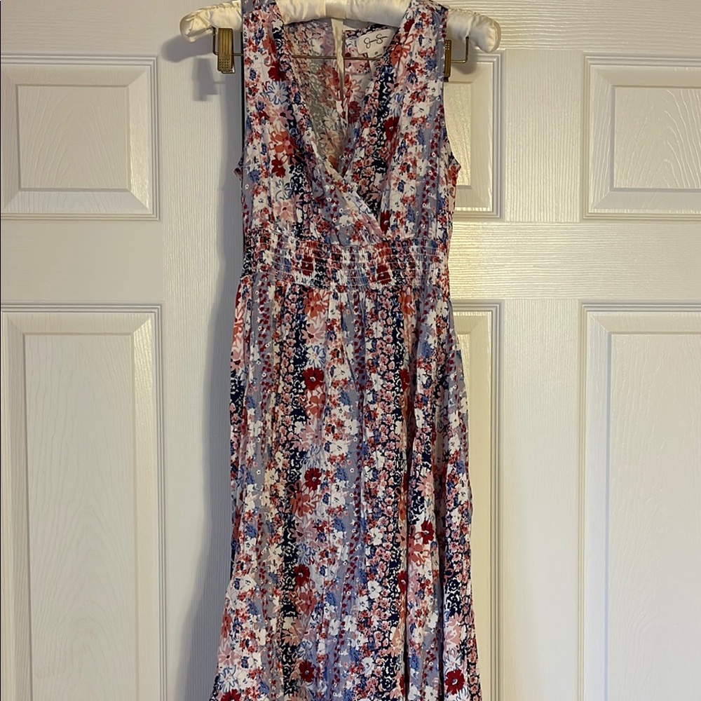 Floral Sleeveless Dress - Multicolor